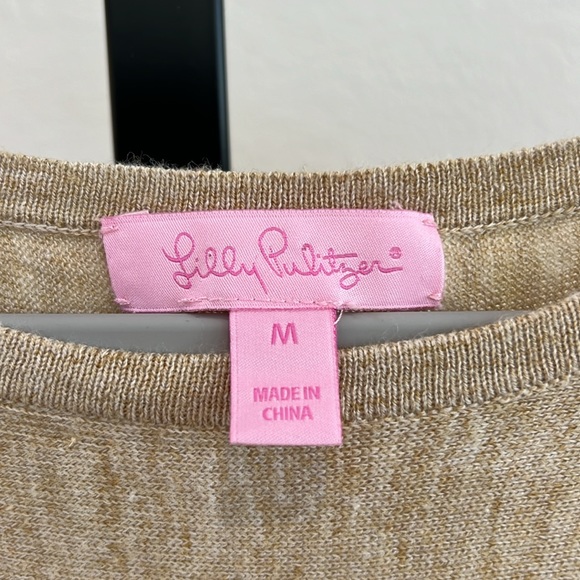 Lilly Pulitzer Lightweight Cotton/Wool Sweater Dress (Size Medium) - Picture 9 of 10